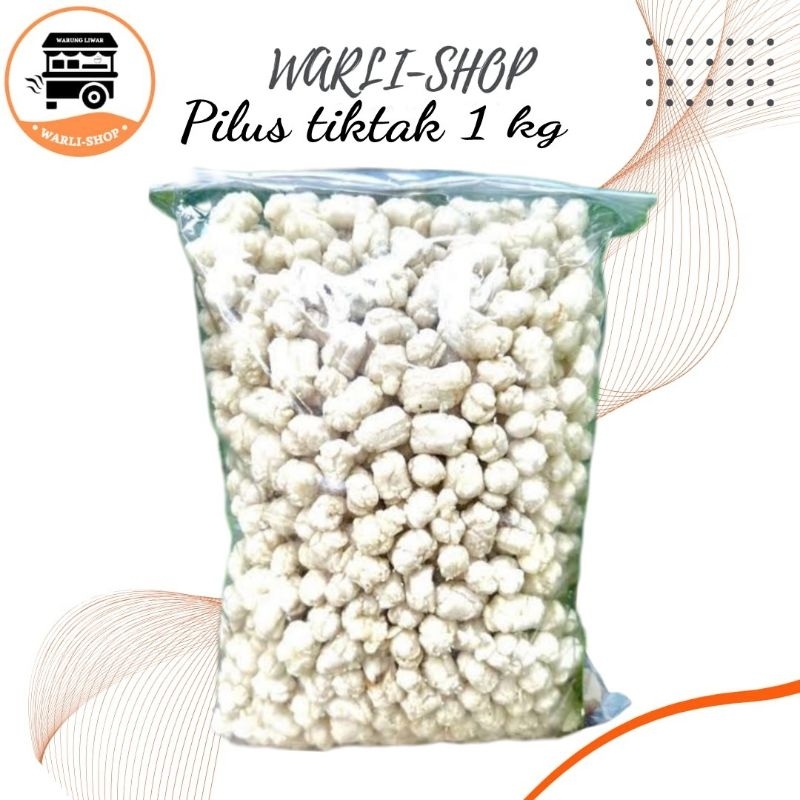 

pilus tiktak kemasan 1 kg / makanan ringan/ cemilan