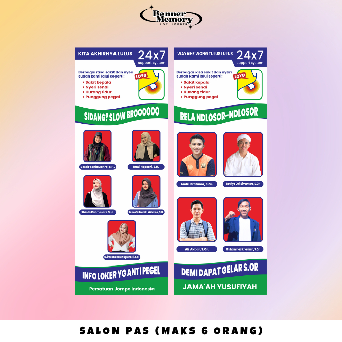 [ SALONPAS ] PAKET XBANNER / X BANNER / TIANG SPANDUK BANNER WISUDA / BANNER WISUDA / BANNER SIDANG 