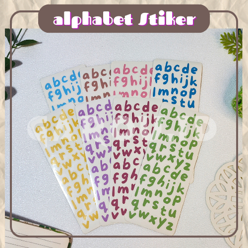 

Alphabet Stickers / stiker alphabet / stiker huruf / stiker abjad / stiker journal