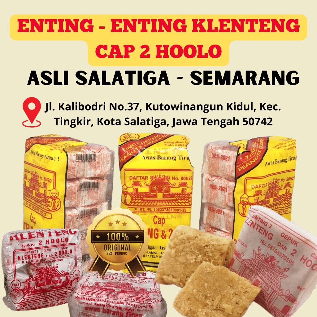 

Enting Enting Ting Ting Gepuk Kacang Cap Klenteng dan 2 Hoolo Salatiga - Bungkus Kecil