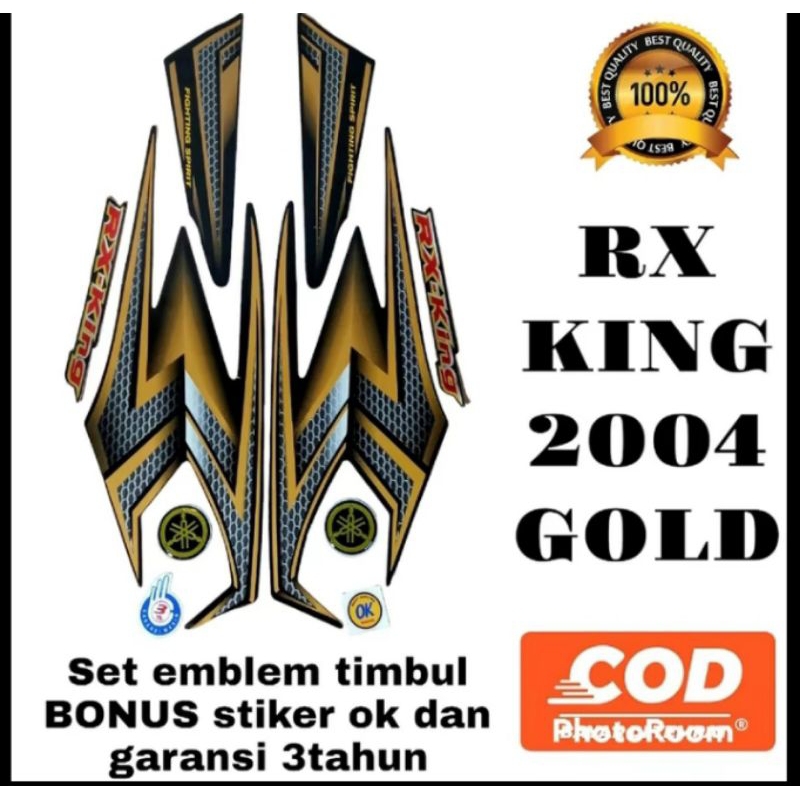 setiker stiker stiping lis yamaha rx king se 2004 gold sticker Lis les Polet RX king 2004 gold se st
