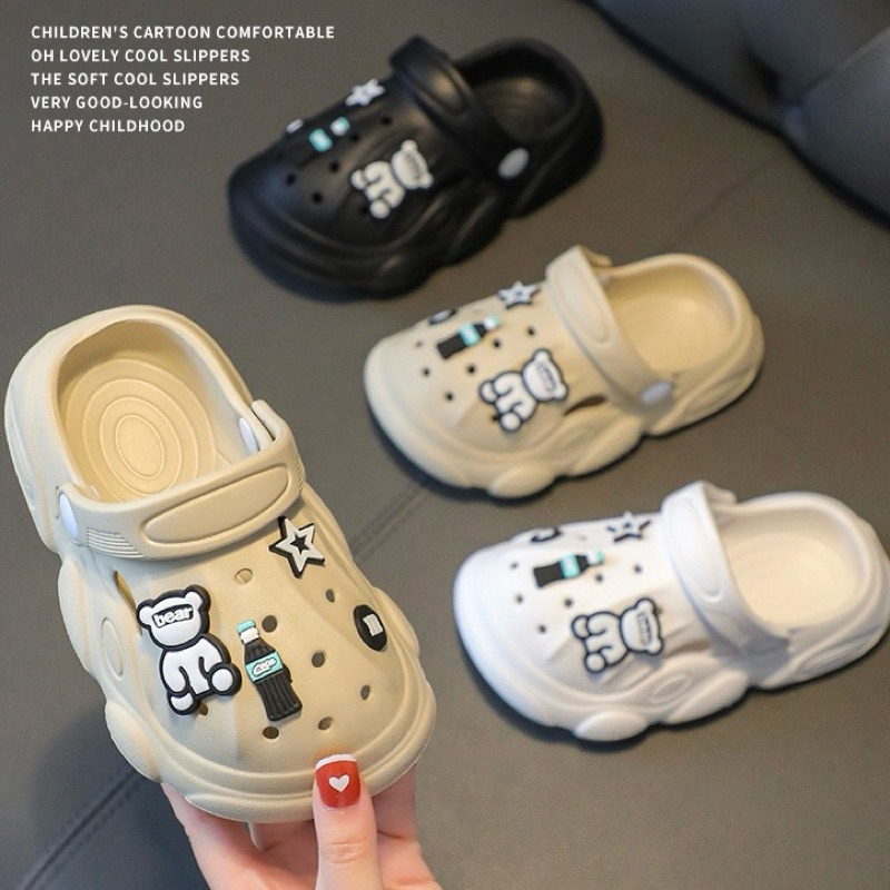 Sandal Anak Import Jibbitz Bear Toy Story Unisex Kualitas Premium