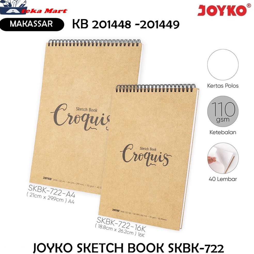 

Murah Bulan Ini JOYKO SKETCH BOOK SKBK722 BUKU GAMBAR