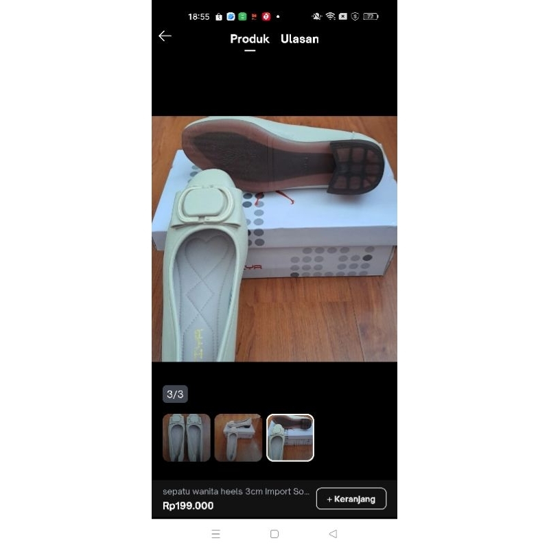 Flat shoes Sofiya import Heels 3cm