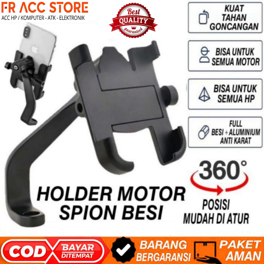 Holder hp Spion Motor Holder Motor Holder Hp Besi + Aluminium KUAT