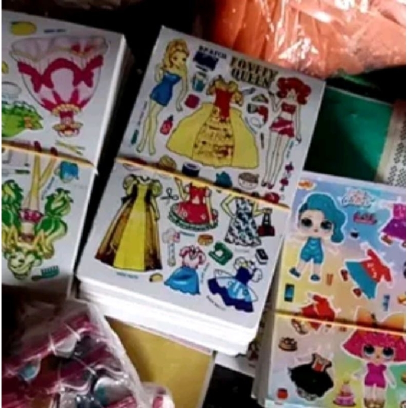 Baju Bajuan Anak Barbie Mini / Mainan BP. 10 Pcs