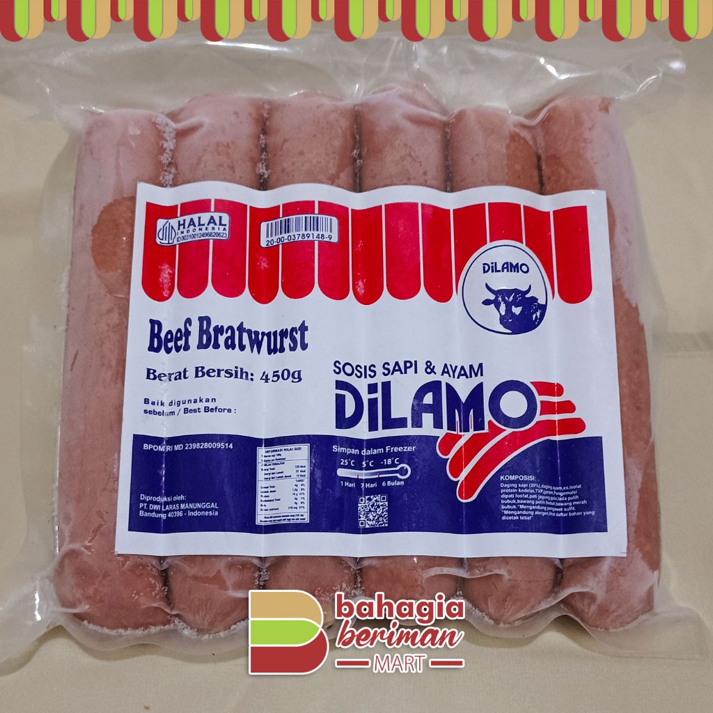 

Dilamo Sosis Beef Bratwurst