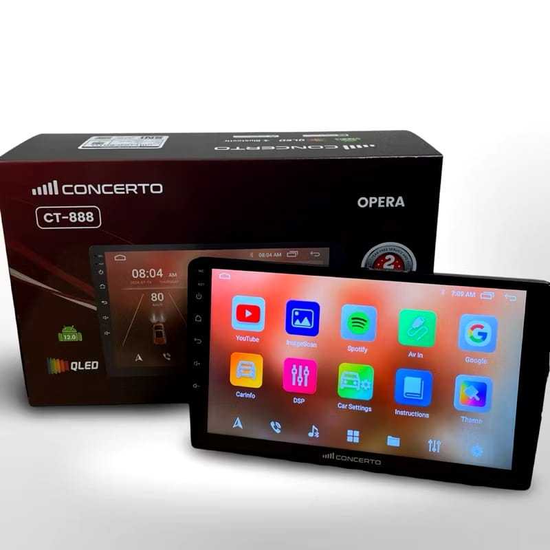 Head Unit Android 9 Inch Concerto CT-888 Layar Qled Garansi 2 Thn