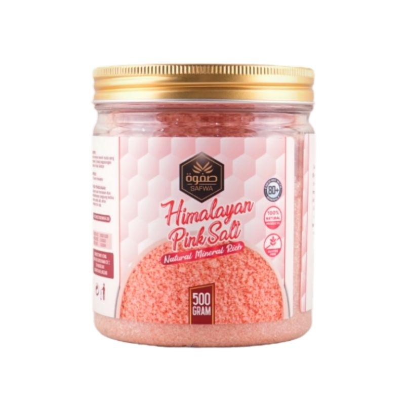 

safwa himalayan pink salt / garam himalaya asli original / garem herbal 500 gr