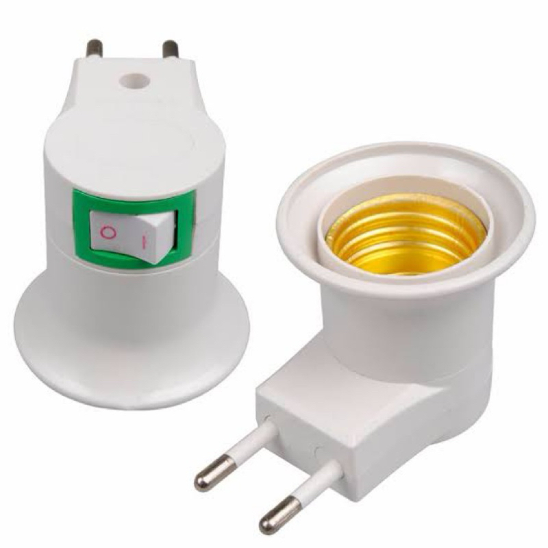 fitting Colok + Saklar Tes lampu / Fitting lampu tidur