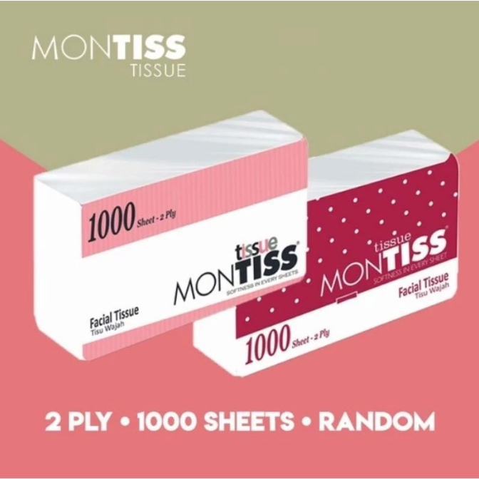 Montiss Tissue 1000 Sheets