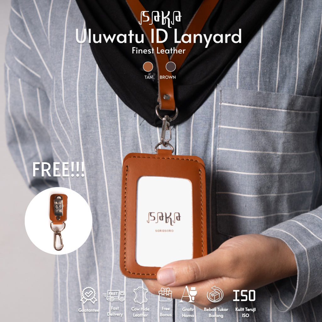 

ID CARD HOLDER ID LANYARD ID CARD KULIT ASLI 100%