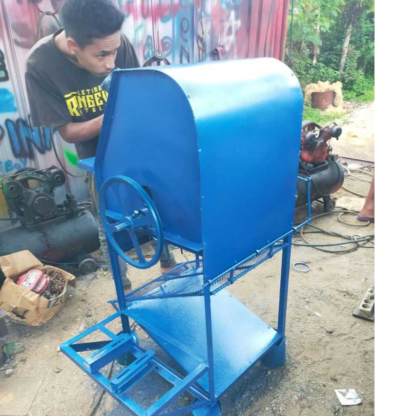 Mesin Perontok Padi Mini Body Ukuran 50
