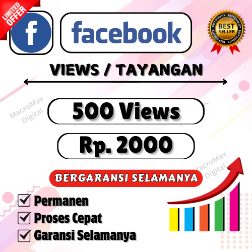 Views Facebook View Facebook Views Reels facebook Video Facebook Murah Permanen Bergaransi selamanya