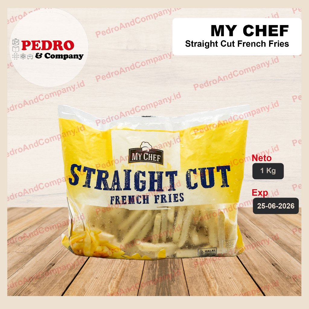 

FROZEN MyCHEF STRAIGHT CUT fries 1 kg french fries kentang goreng