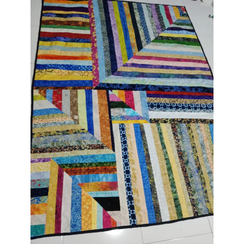 SELIMUT PATCHWORK JELLY ROLL 150X200CM