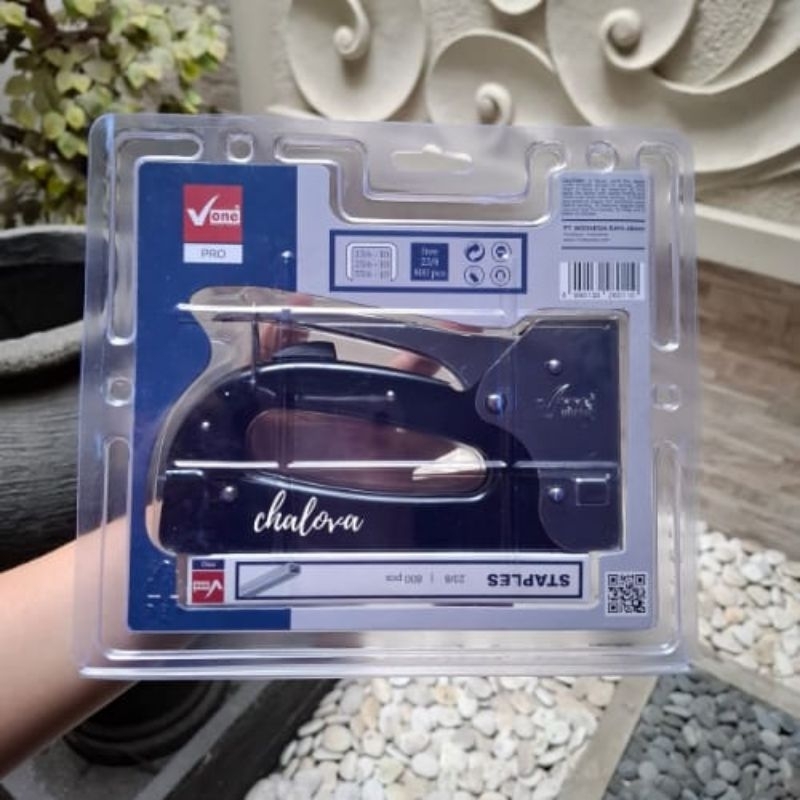 

Stapler / Staples Tembak V-One Pro / Gun Tacker Besi