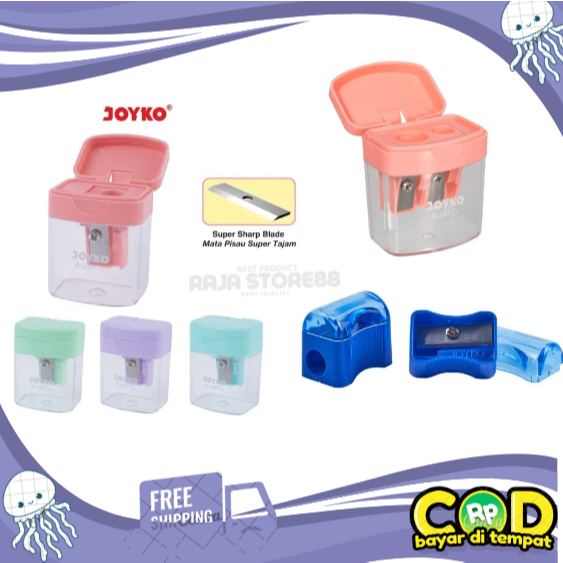 

Rautan Serutan Sharpener Pensil Joyko (PACK)