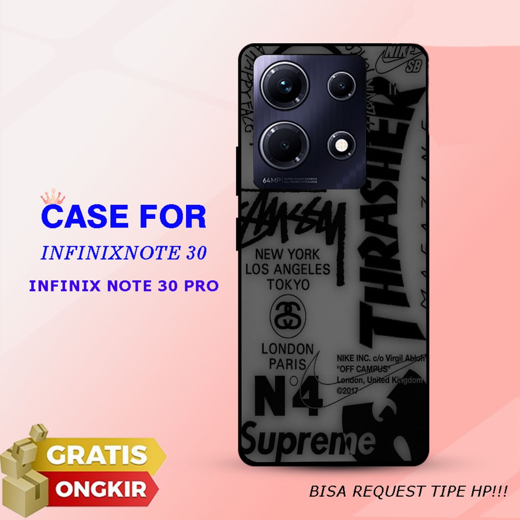 CASE GLOSSY INFINIX NOTE 30 / NOTE 30 PRO dan ALL TYPE SMARTPHONE & ANDROID Bisa request tipe Cassin