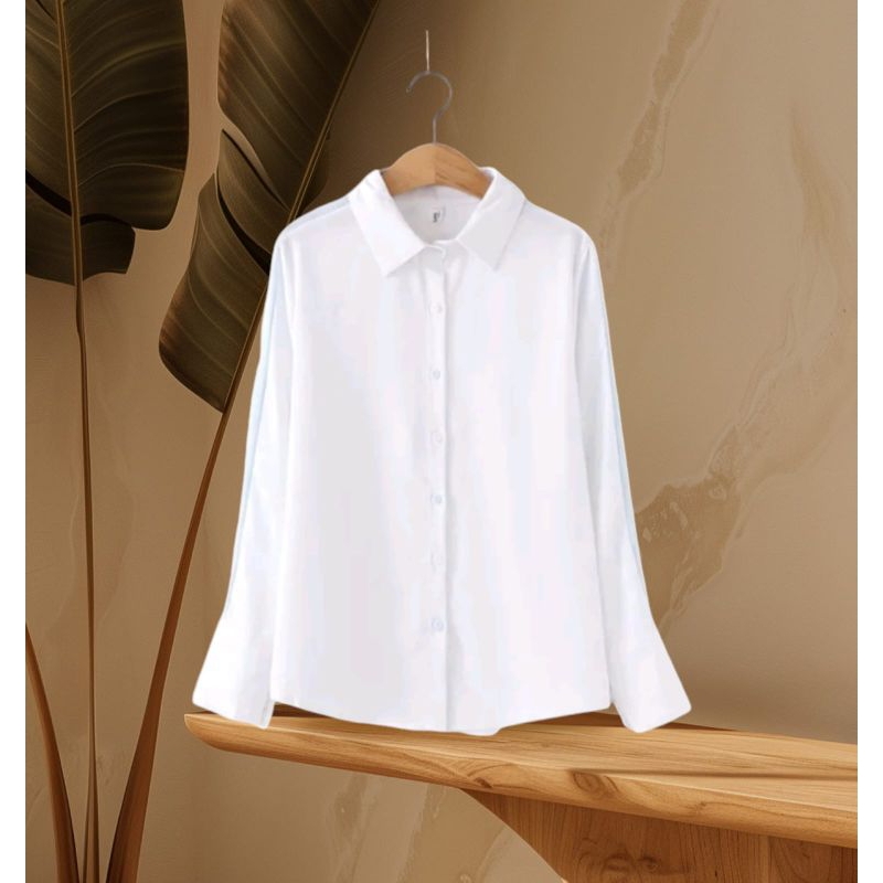 kemeja putih wanita-kemeja kerja wanita-hem putih wanita
