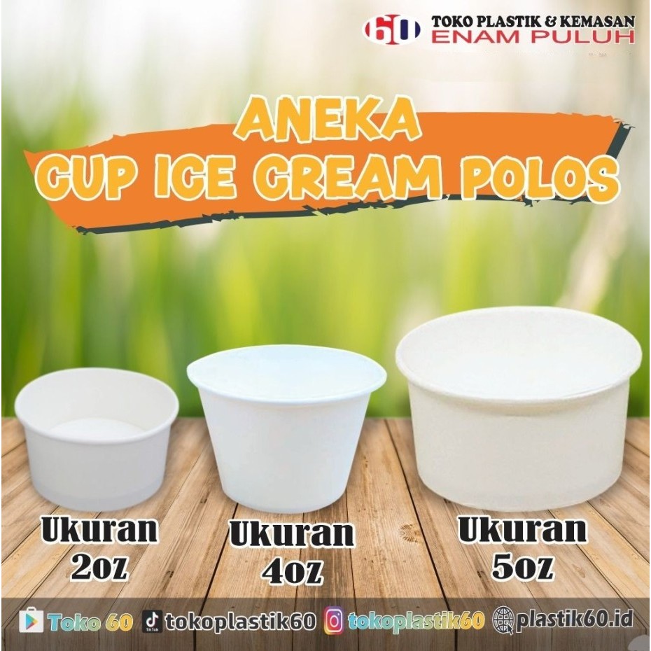 Cup es krim Ice Cream Cup 5 oz Polos