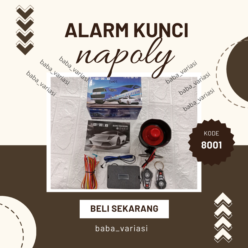Alarm Remote Mobil Universal Napoly Model Remot Avanza Lama