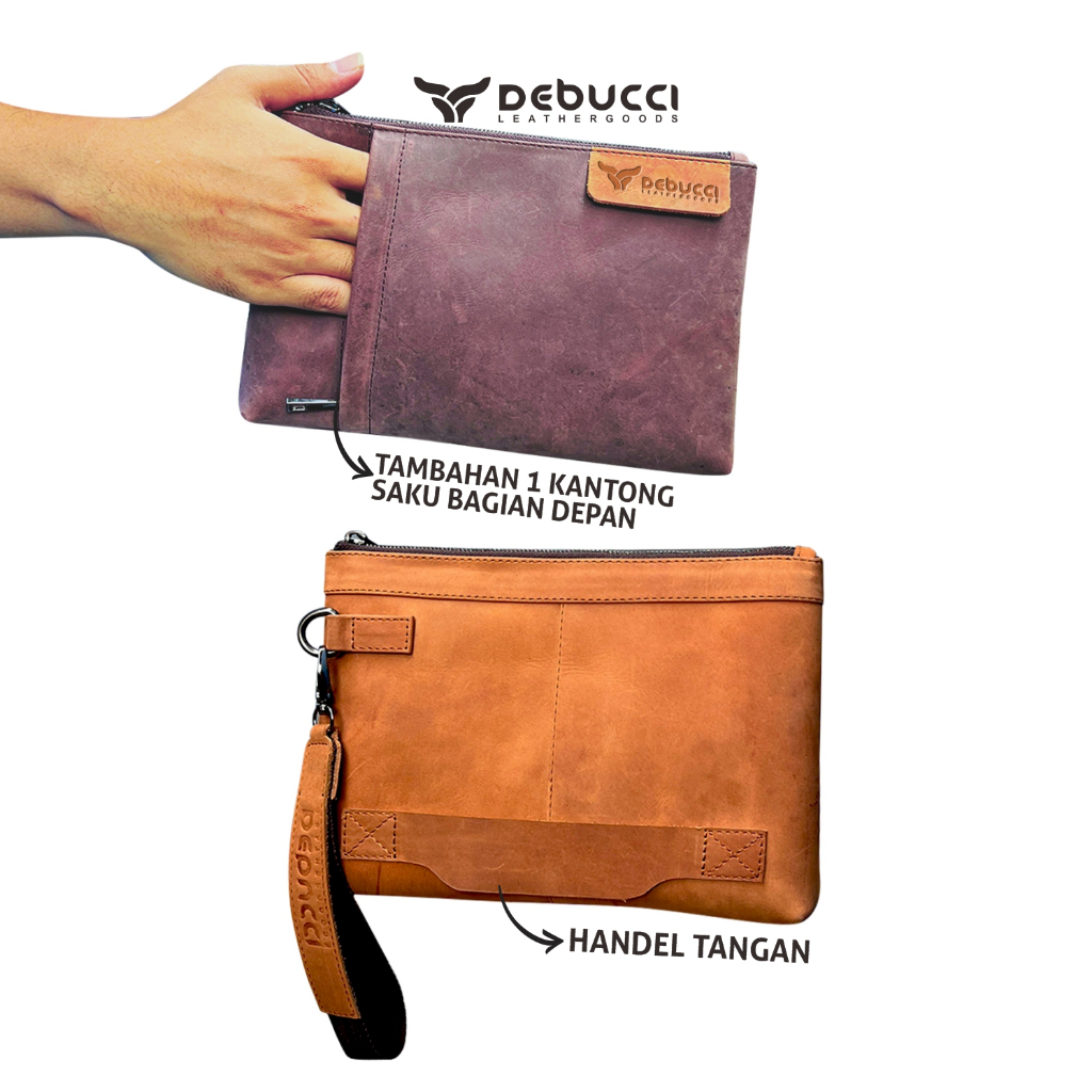 Debucci leather goods - Salamanca clutch/clutch kulit Asli/Gift Man/Gift woman/