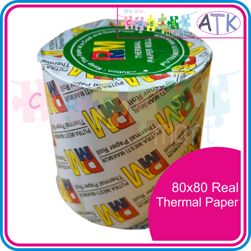 

Kertas Kasir Thermal Rol 80x80 (ukuran Real) PMM