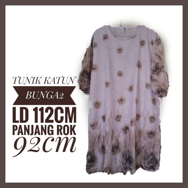 TUNIK KATUN BUNGA2 JUMBO