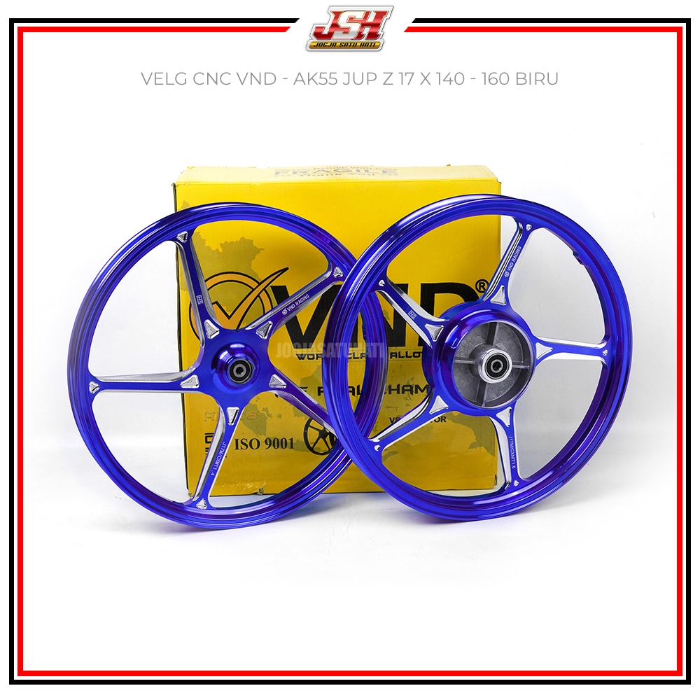 Velg Pelg Velek Pelak Racing Set VND AK55 Depan Belakang Ring 17 140 160 160 185 Fiz R Jupiter Z Jup