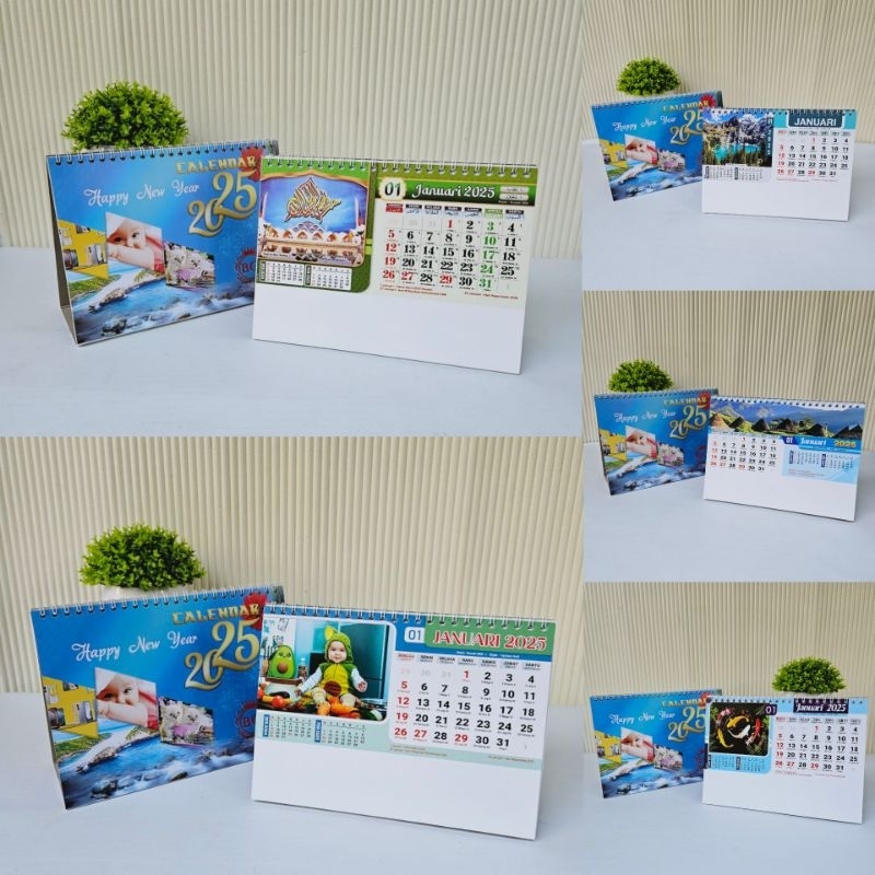 

kalender meja standard 2025 kalender meja 2025 BO pilihan banyak varian gambar(terima castume cetak merek)