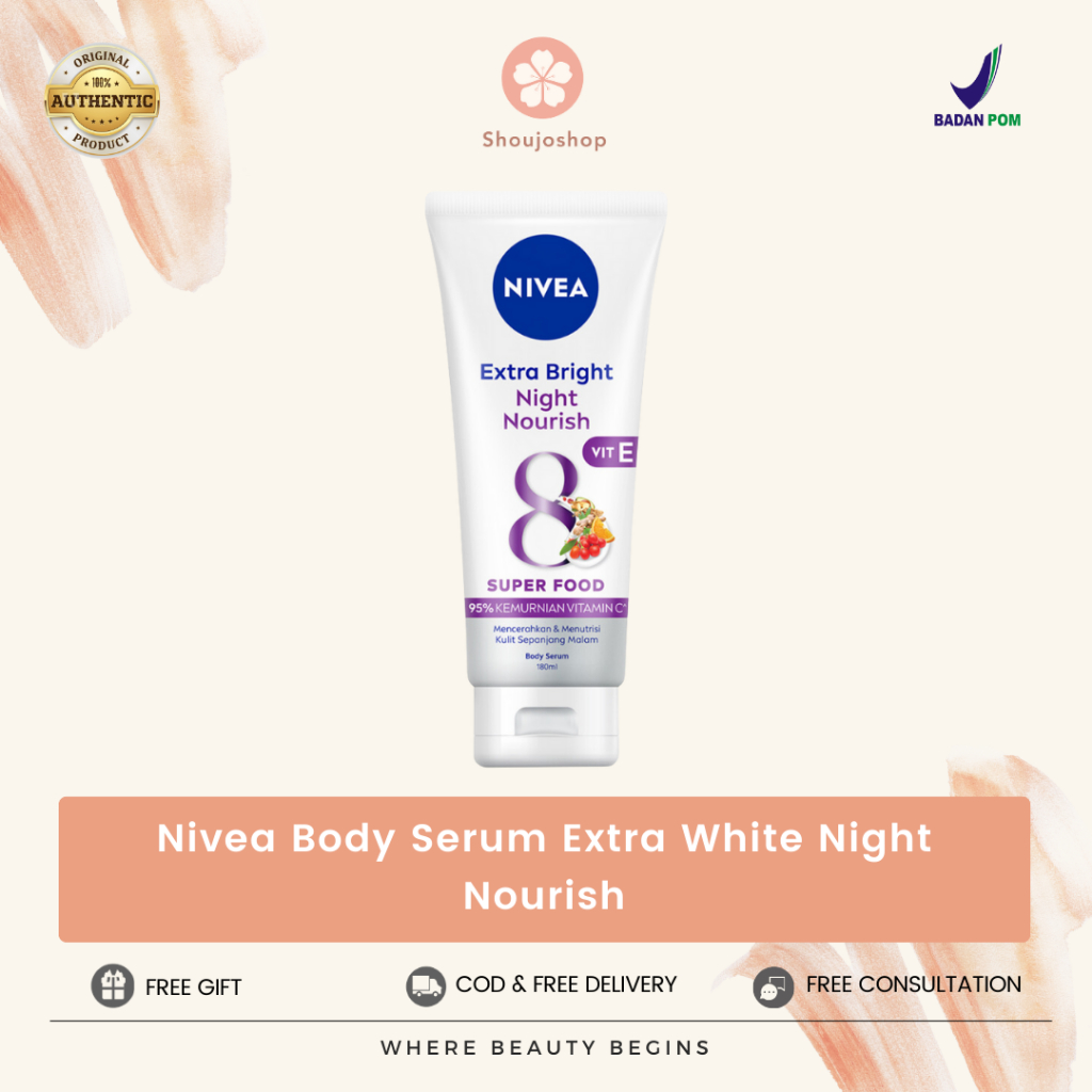Nivea Body Serum Extra White Night Nourish | Body Lotion