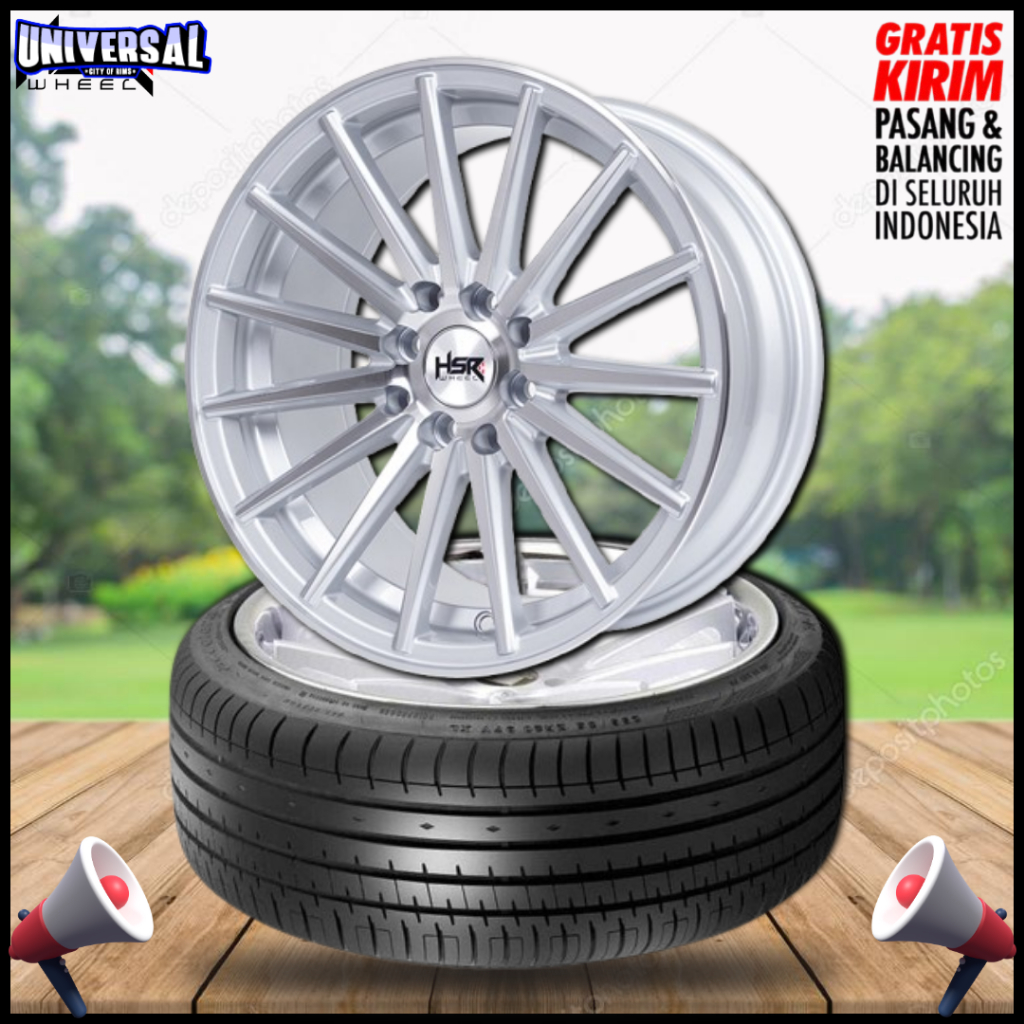 Velg Tsukuba Ring 16 Type Vossen Plus Ban Untuk Mobil Brio Agya Ayla