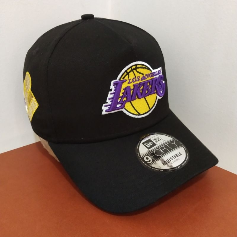 Topi New Era Original 100% 9Forty A-Frame NBA Champions Los Angeles Lakers Black New