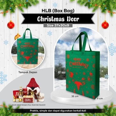 

Tas Souvenir Natal Goodie Bag Natal Tas Christmas Bag Tas Parcel Natal Tas Bingkisan Christmas Natal 37x30x9