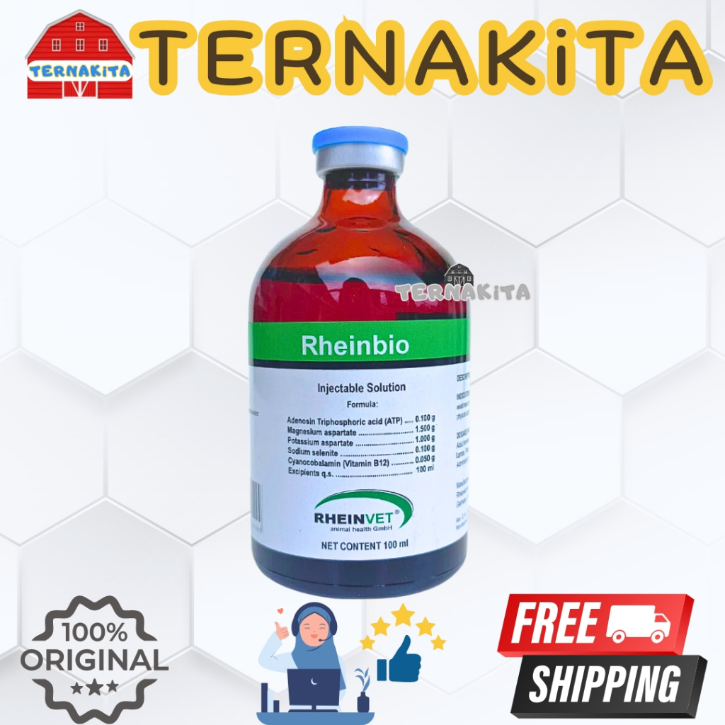 Rheinbio 100 ml - Injeksi ATP Penguat Otot dan penambah stamina