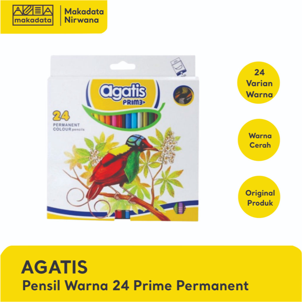 

AGATIS PENSIL/PENCIL WARNA 24 PANJANG PRIME PERMANENT (1 PCS)