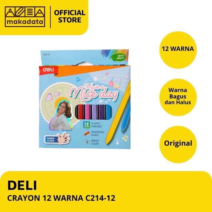 

CRAYON / KRAYON DELI AGMO ISI 12 WARNA C214-12 (1 PCS) MURAH