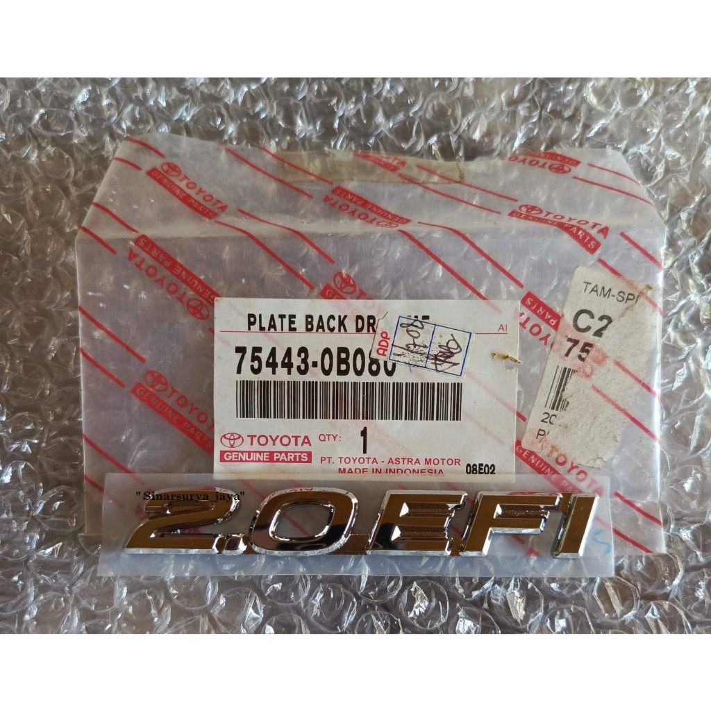 Emblem 2.0efi Kijang Pintu bagasi Original 2.0 efi