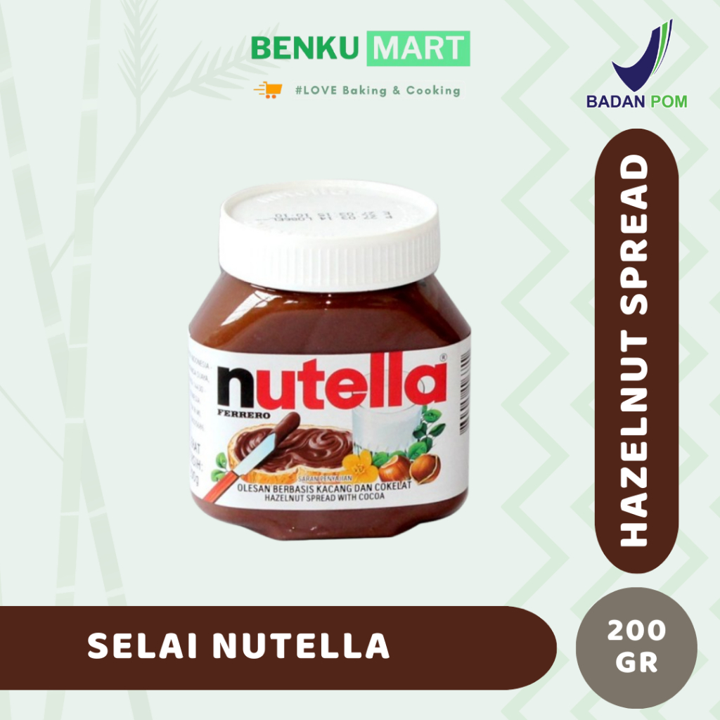 

Nutella Spread 200 gr | Selai Nutella Hazelnut Spread