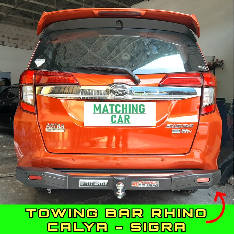 Paket Tanduk Depan Belakang Calya Sigra Bumper Guard Towing Bar Rhino