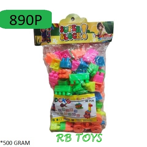 MAINAN KREATIVITAS ANAK ANAK BLOCK ISI 90 PCS 890P