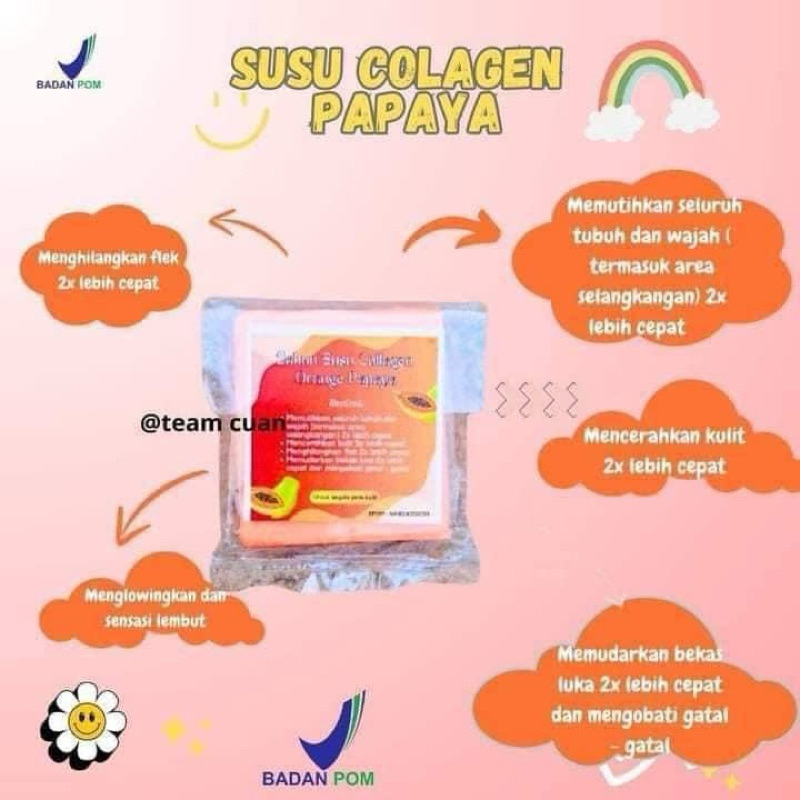 sabun susu collagen pepaya