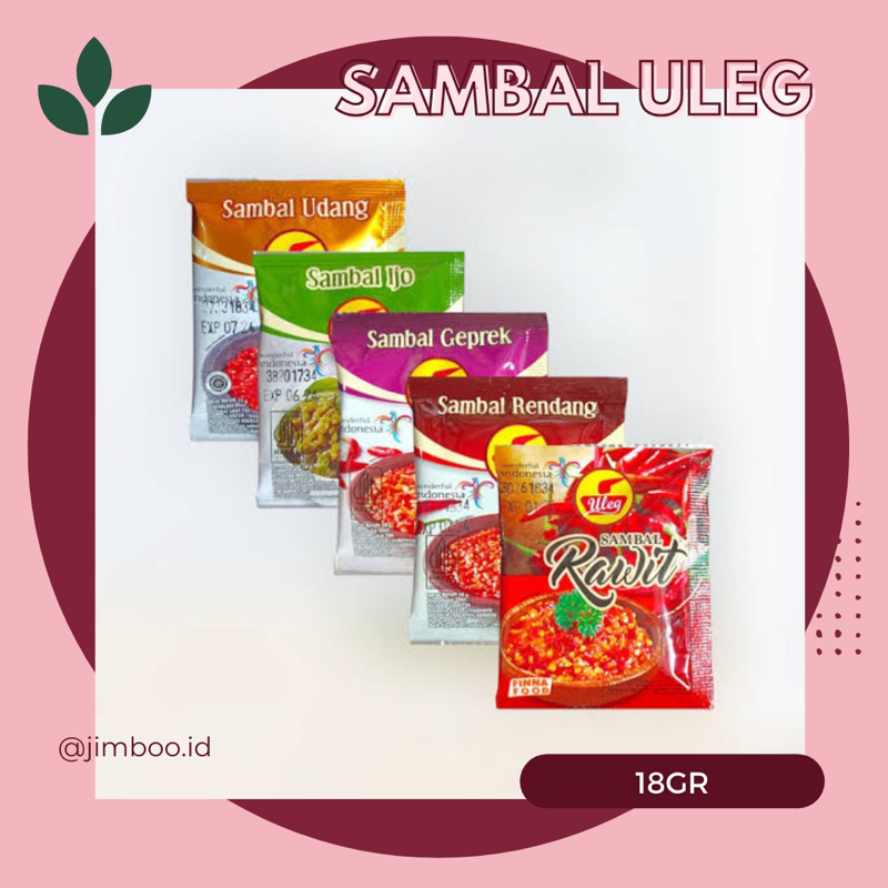 

Jimbaran | Sambal Uleg Finna Sambel Terasi Sambel Ijo Sambal Teri Sambal bawang Sambal Pedas 18gr