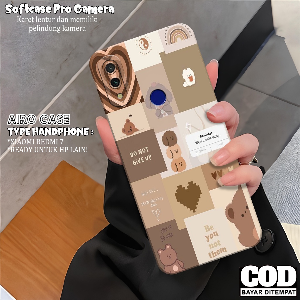 Case XIAOMI REDMI 7 - Softcase XIAOMI REDMI 7 - Fashion Case AESTHETIC - Casing XIAOMI REDMI 7 - Sof