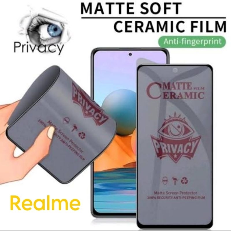 Anti Gores Ceramic Matte Spy Hp Realme C11