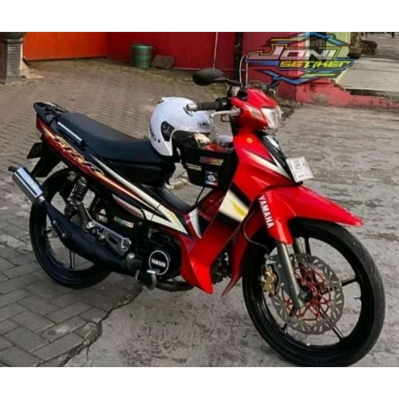 Sticker lis Striping Yamaha Fizr 2003 Merah hitam