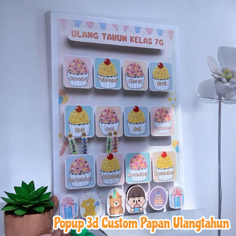 

popup 3d custom papan ulangtahun POPUP 3D PAPAN ULANGTAHUN UKURAN BESAR