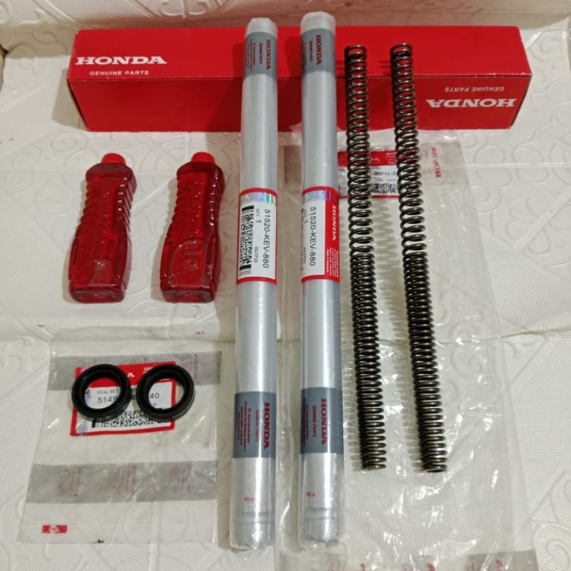 Shock depan supra x supra lama sil oli per KEV komplit