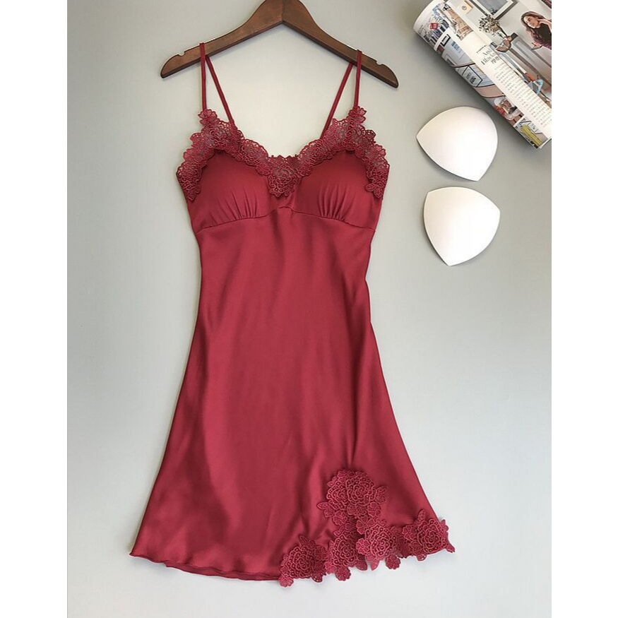 LACEANDWAVES.ID -  LINGERIE SET  DASTER DRESS GAUN BABYDOLL V NECK CELANA DALAM G STRING BAHAN TRANS